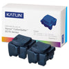 Katun Compatible 108R00926 Solid Ink Stick, 4,400 Page-Yield, Cyan, 2/Box