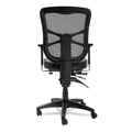 Alera Elusion Series Mesh Mid-Back Multifunction Chair, Supports Up to 275 lb, 17.7" to 21.4" Seat Height, Black