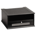 Victor Midnight Black Collection Monitor Riser, 13" x 13" x 6.5", Black, Supports 50 lbs
