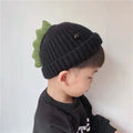 Dinosaur Spike Toddler Beanie | Hand-Knitted Cotton & Wool Winter Hat by ozznekshoes