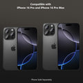 iPhone 16 Pro/Pro Max Camera Lens Protector - Ultra-Strong, Flexible Glass, 2- Pack | ZeroDamage by Zerodamage Sahara Case LLC