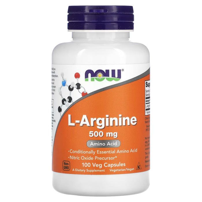 NOW Foods L-Arginine Pure Powder - Nitric Oxide Precursor, 500g by Pasteur Pharmacy