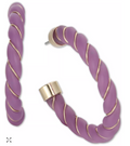 Inc International Concepts Gold-Tone Wire-Wrapped Resin Spiral C-Hoop Earrings by Vanessa Jane