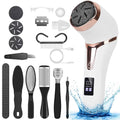 17-Pieces Set: Electric Foot Callus Remover with Vacuum Foot Grinder Rechargeable by DailySale