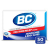 BC Powder Max Strength Stick Packs – 50 ct Packets – High Potency Fast Pain Relief