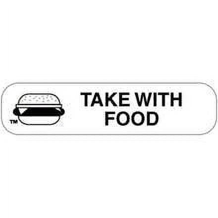 Apothecary "Take With Food" Label by Pasteur Pharmacy