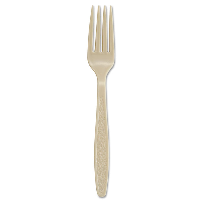 Dart Sweetheart Guildware Polystyrene Forks, Champagne, 1000/Carton