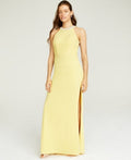 Speechless Juniors Beaded Strappy-Back Halter Gown by Vanessa Jane