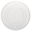 Dart Straw-Slot Cold Cup Lids, Fits 10 oz Cups, Clear, 100 Pack, 25 Packs/Carton