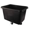 Rubbermaid Cube Truck, Rectangular, 500 lb Capacity, Black
