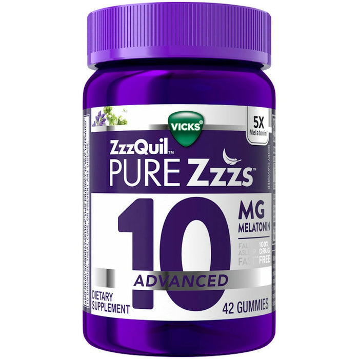 Vicks ZzzQuil 10 Advanced Mg Melatonin 42 Gummies by Pasteur Pharmacy