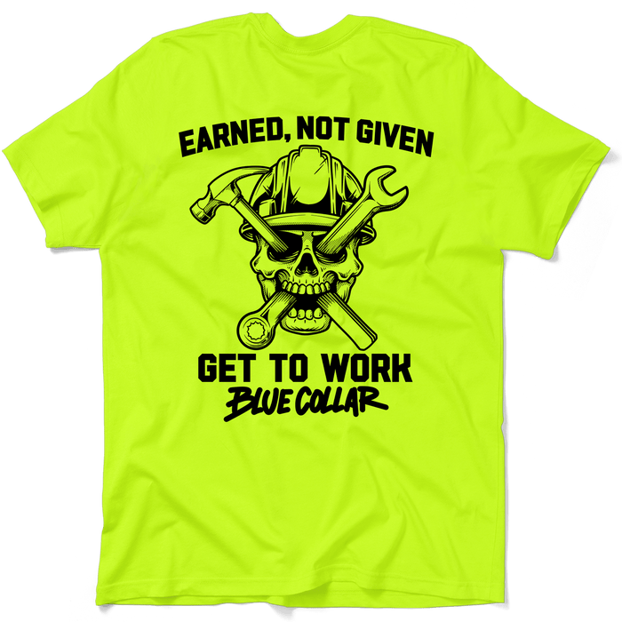 Earned Not Given - Safety Yellow T-Shirt by Armed American Supply