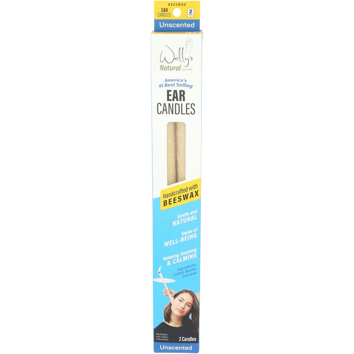 Wally’s Natural Products Beeswax Ear Candles – 2 Pack by Pasteur Pharmacy