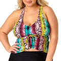 Allure Plus Size Ruched Tankini Top, Size 20/22 by Vanessa Jane
