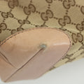 Gucci Pink & Gold GG Surpreme Canvas Stirrup Tote Bag #1713 by Bolt Boutique