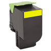 Lexmark 80C10Y0 Return Program Toner, 1,000 Page-Yield, Yellow