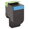 Lexmark 80C1XC0 Return Program Toner, 4,000 Page-Yield, Cyan