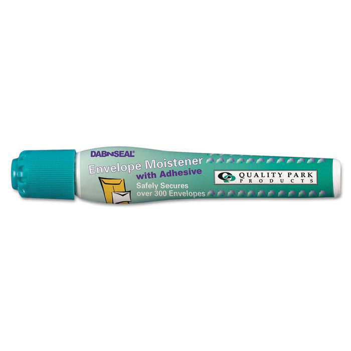 Quality Park Dab n' Seal 2Go Moistener Pens, 10 mL, Teal, 2/Pack