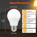 4-Pack A19 LED Light Bulbs, 60W Equivalent, Soft White or Cool Daylight, E26 Base, Non-Dimmable by DailySale