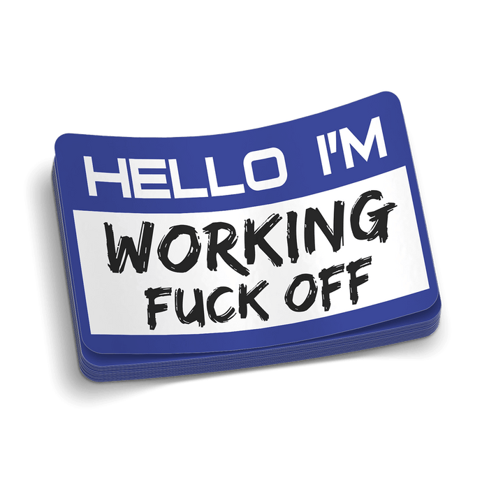 Hello Hard Hat Decal by Armed American Supply