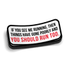 Run Hard Hat Decal