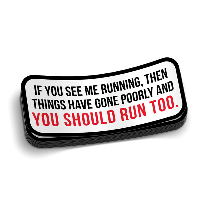 Run Hard Hat Decal by Armed American Supply