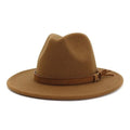 Fedora Buckle Accent Hat Wide Brim by Boutique 23