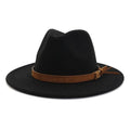 Fedora Buckle Accent Hat Wide Brim by Boutique 23