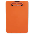 Saunders SlimMate Storage Clipboard, 0.5" Clip Capacity, Holds 8.5 x 11 Sheets, Hi-Vis Orange