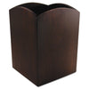 Artistic Bamboo Curved Pencil Cup, 3" Diameter x 4.25"h, Espresso Brown