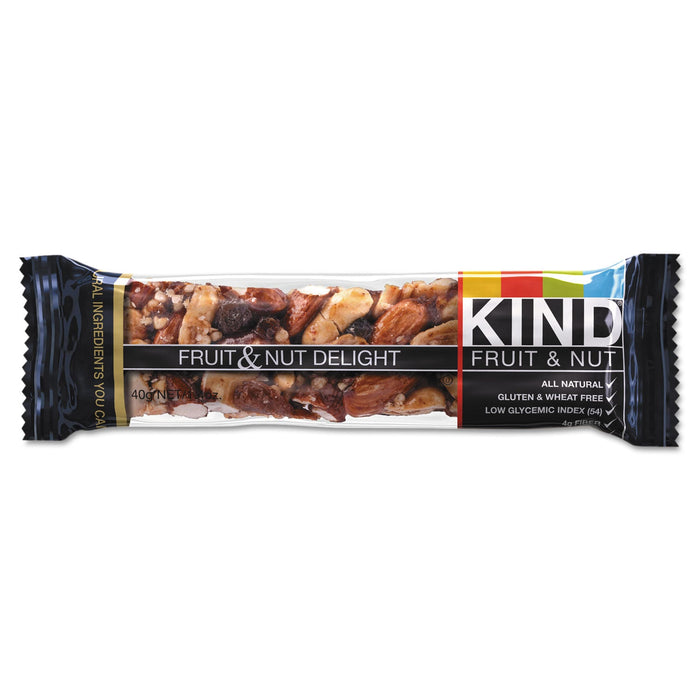 KIND Fruit and Nut Bars, Fruit and Nut Delight, 1.4 oz, 12/Box