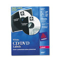 Avery Laser CD Labels, Matte White, 250/Pack