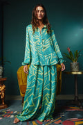 The Alma Multi Print Wide Leg Maxi Pants by Fasheabe