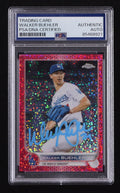 Walker Buehler Signed 2022 Topps Chrome Magenta Speckle #123 #88/350 (PSA) Serially Numbered #88 / 350 by Price Is Right Miami