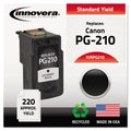 Innovera Remanufactured Black Ink, Replacement for PG-210 (2974B001), 220 Page-Yield