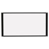 MasterVision Cubicle Workstation Dry Erase Board, 36 x18, Black Aluminum Frame