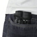 High Powered Mini Pocket Binoculars 10x25 with Phone Adapter – Compact, Lightweight, Portable – Black by DailySale