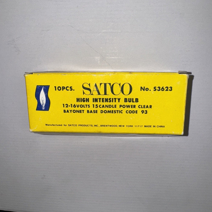 8 Pcs Satco No. S3623 High Intensity Bulb Bayonet Base 12-16 Volt S8 Light Bulb by Price Is Right Miami