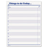 TOPS "Things To Do Today" Daily Agenda Pad, 8.5 x 11, 1/Page, 100 Forms