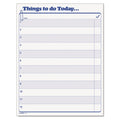 TOPS "Things To Do Today" Daily Agenda Pad, 8.5 x 11, 1/Page, 100 Forms