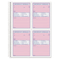 TOPS Telephone Message Book, Fax/Mobile Section, Two-Part Carbonless, 5.5 x 3.88, 4/Page, 200 Forms