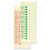 Lathem Time Clock Cards for All Standard Side-Print Time Clocks, Two Sides, 3.5 x 9, 100/Pack