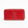 YSL Patent Berry Zip Around Wallet #1751 by Bolt Boutique