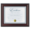 DAX Rosewood Document Frame, Wall-Mount, Plastic, 8.5 x 11