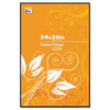 DAX Coloredge Poster Frame, Clear Plastic Window, 24 x 36, Black