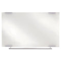 Iceberg Clarity Glass Dry Erase Board with Aluminum Trim, Frameless, 48 x 36