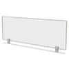 Linea Italia Trento Line Dividing Panel, Polycarbonate, 47.13w x 1.75d x 15.5h, Translucent