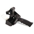 Universal Handheld Box Sealing Tape Dispenser, 3" Core, For Rolls Up to: 2" x 110 yds, Black