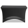 Iceberg iGear Fabric Table Cover, Polyester/Spandex, 24" x 48", Black