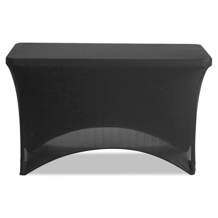 Iceberg iGear Fabric Table Cover, Polyester/Spandex, 24" x 48", Black